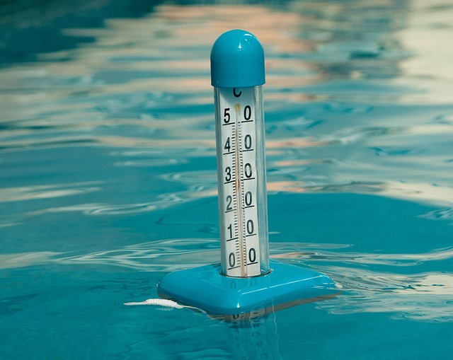 Thermometer Wassertemperatur am Bodensee